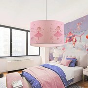 Lustră pentru copii CANDY 1xE27/40W/230V roz