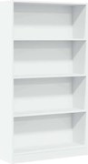 vidaXL Bibliotecă, alb, 80x24x143 cm, lemn prelucrat