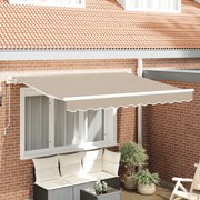 vidaXL Material de înlocuire pentru copertină Bej 300 x 250 cm Pânză