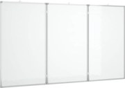 vidaXL Tablă magnetică pliabilă, alb, 180x100x1,7 cm, aluminiu