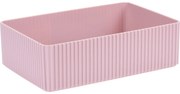 Organizator cosmetice Stripe roz, 21 x 6 x 14 cm