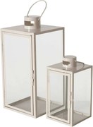 Set 2 felinare  metalice Arania,  bej