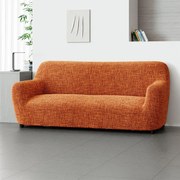 Huse cu două elastice GRAFITI NOU cărămizie fotoliu triplu (l. 170 - 220 cm)