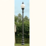 Stalp iluminat exterior din fier forjat, inaltime 383cm, AL 6665