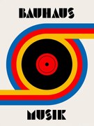 Ilustrație Bauhaus Musik Vinyl, Retrodrome