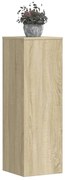 vidaXL Suporturi plante 2 buc stejar sonoma 33x33x100cm lemn prelucrat