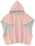 Prosop plaja - Poncho copii din muselina dubla si frotir Kidizi 2-5 ani Old Rosa