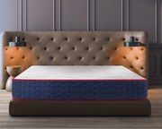 Saltea Ortopedica Bedora Cocos Polar Jeans 180x200 cm, memory foam, nuca de cocos, medie/tare, 22 cm, anatomica, husa detasabila, lavabila, antialergica