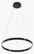 Lustra inelara suspendata LED Rim 60cm negru