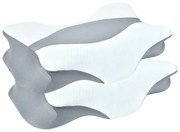 PACHET 2 PERNE CERVI-SAN CERVICAL, pernă cervicală, puncte de eliberare a presiunii cervicale, ameliorează durerile de gât, umeri, design ergonomic, spumă cu memorie, husă detașabilă