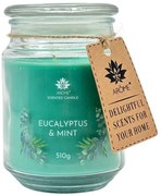 Lumânare Arome 510 g, în sticlă, Eucalyptus & mint