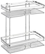 WENKO 20410100 - Raft PREMIUM din oțel inoxidabil, 24 x 27 cm, inox/argintiu