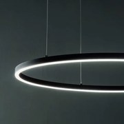 Ideal Lux - Lustră LED suspendată ORACLE LED/53W/230V 3000K Ø90 cm neagră