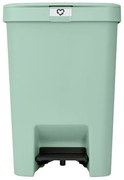 Coș cu pedală Brabantia StepUp 1008484, 25 L, Materiale ecologice, Deschidere mare, Verde deschis