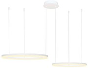 Azzardo AZ4977 - Lustr LED HALO 90W 230V alb cu telecomandă, dimabil