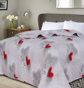 Cuvertura de pat HEARTIZIA DIAMOND, gri deschis Dimensiune: 220 x 240 cm