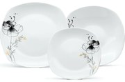 Arôme Home Set de masă cu 18 piese Mac negru