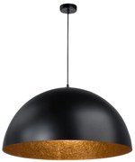 Lustră pe cablu SFERA 1xE27/60W/230V d. 50 cm negru/cupru