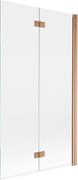 Mexen Mist paravan de duș 2-canate dreapta 100 x 150 cm, transparent, cupru periat - 8A9-100-002-65-00-P