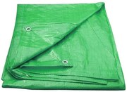 Prelată de acoperire, cu ochiuri, 4 x 6 m, 100 g/m2, verde