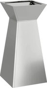 vidaXL Vază pe pilon Argintiu 35 x 35 x 73 cm