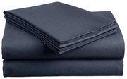 Cearsaf din bumbac LUX albastru inchis 200x220 cm