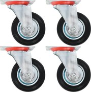 vidaXL Roți pivotante, 4 buc., 100 mm