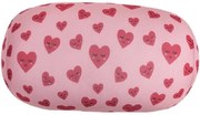 Pernă de relaxare pentru gât cilindru Heart,  30 x 15 cm