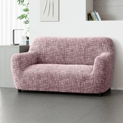 Huse cu două elastice GRAFITI NOU castaniu fotoliu dublu (l. 120 - 160 cm)