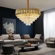 Candelabru Cristal, Raven 50cm Gold