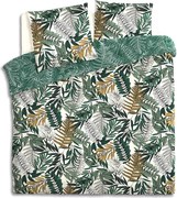 Set lenjerie de pat bumbac TROPIK, model frunze, 240 x 220 cm