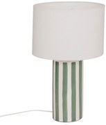 Lampă de masă cu bază în dungi FRIDA, Ø 28 x 47 cm