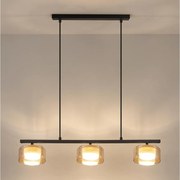 Brilagi - Lustră suspendată pe cablu AURA LUX 3xGX53/30W/230V negru/auriu