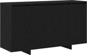 vidaXL Bufet Stejar Negru 135 x 41 x 75 cm Lemn compozit