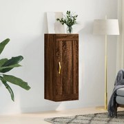 vidaXL Dulap de perete, maro stejar, 34,5x34x90 cm, lemn prelucrat