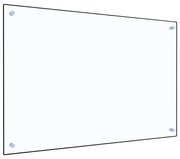 vidaXL Panou antistropi bucătărie transparent 90x60 cm sticlă securiz.