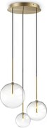 Lustra suspendata design modern EQUINOXE SP3 OTTONE