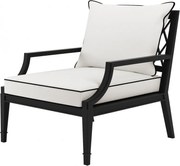 Fotoliu pentru interior si exterior Bella Vista, negru 113646 HZ