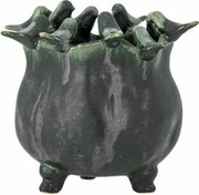 Ghiveci din ceramica verde smarald , D21 x H19,5 cm, „Charlize”