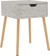 vidaXL Noptieră, gri beton, 40x40x56 cm, lemn prelucrat