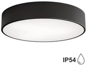 Plafonieră pentru baie CLEO 2xE27/24W/230V d. 40 cm neagră IP54