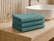 Prosop CLASSIC COLOR mic petrol 30x50 cm, 100% bumbac