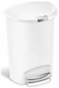 Simplehuman Coș cu pedale, 50 l, alb