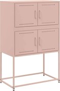 vidaXL Dulap, roz, 68,5x38,5x107 cm, oțel