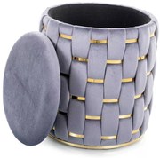 Taburet Bargino Velvet, gri