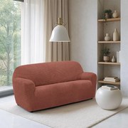 Huse super elastice RUBINIA cărămizii fotoliu dublu (l. 140 - 180 cm)