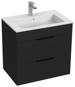 JIKA H4536021763521 - Dulap de baie cu lavoar CUBE 60,7x65 cm, negru