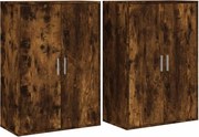 vidaXL Dulapuri, 2 buc., stejar fumuriu, 60x31x84 cm, lemn prelucrat