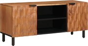 vidaXL Cabinet TV cu raft cu ușă Finisaj Acacia Maro 105 x 33 x 46 cm