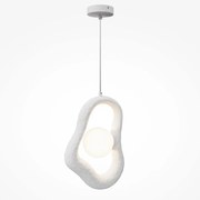 Lustra Suspendata din Polirasina, Alb, Opus